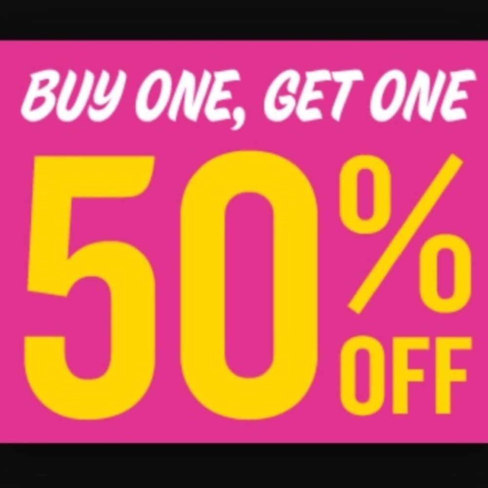 ALL MAKEUP ITEMS BUY ONE GET ONE 50% OFF